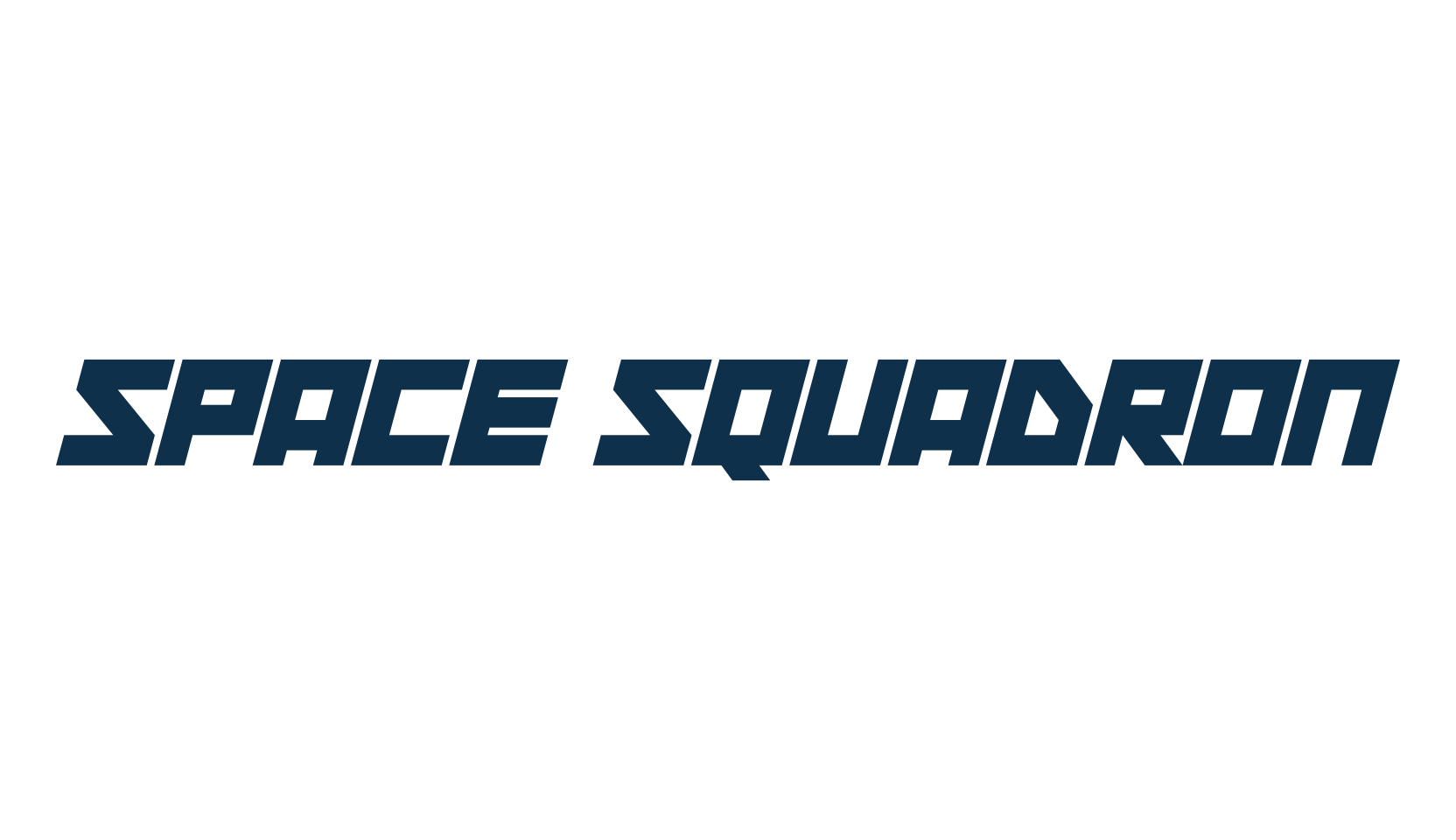 Space Squadron, sci-fi font preview