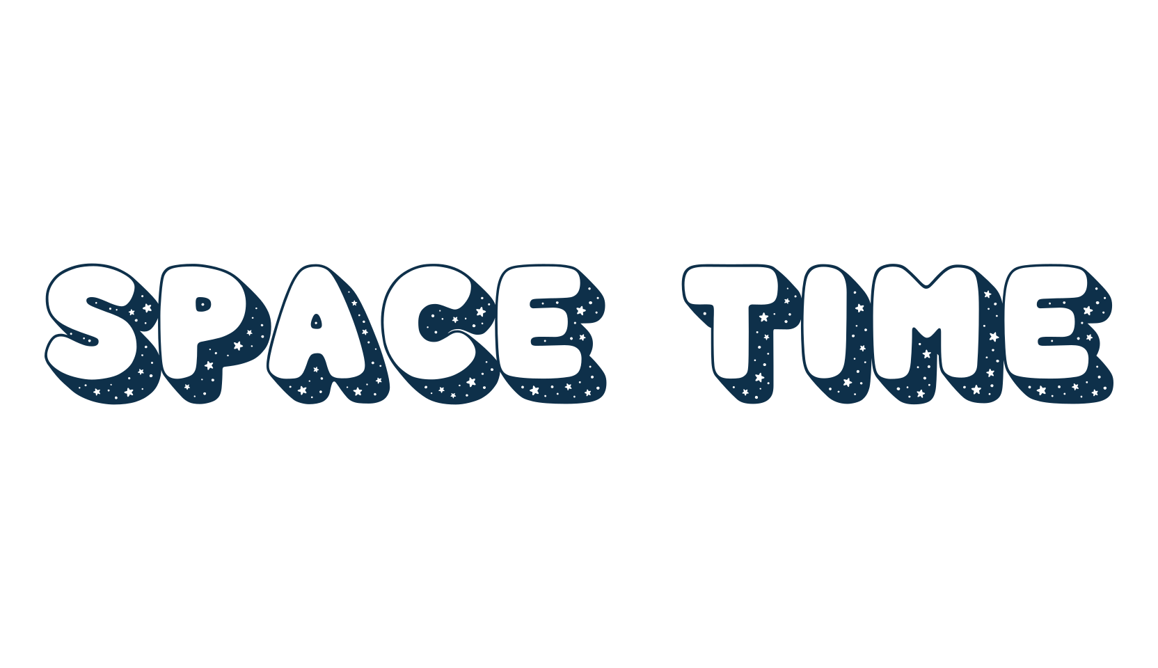 Space Time (space-time), decorative font preview