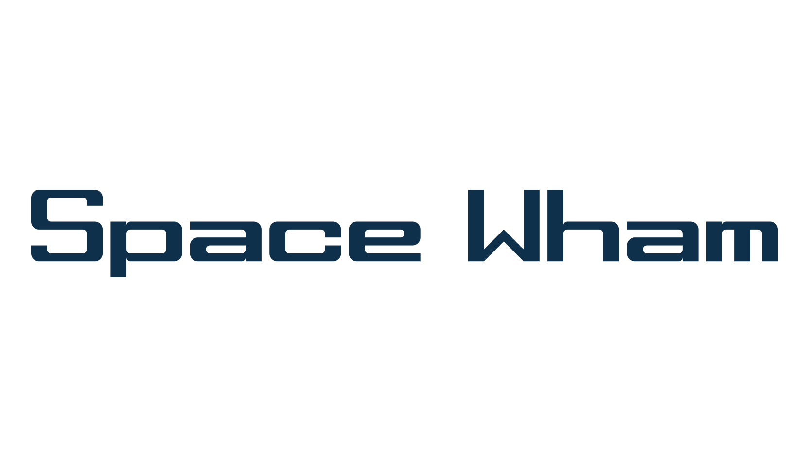 Space Wham, sci-fi font preview