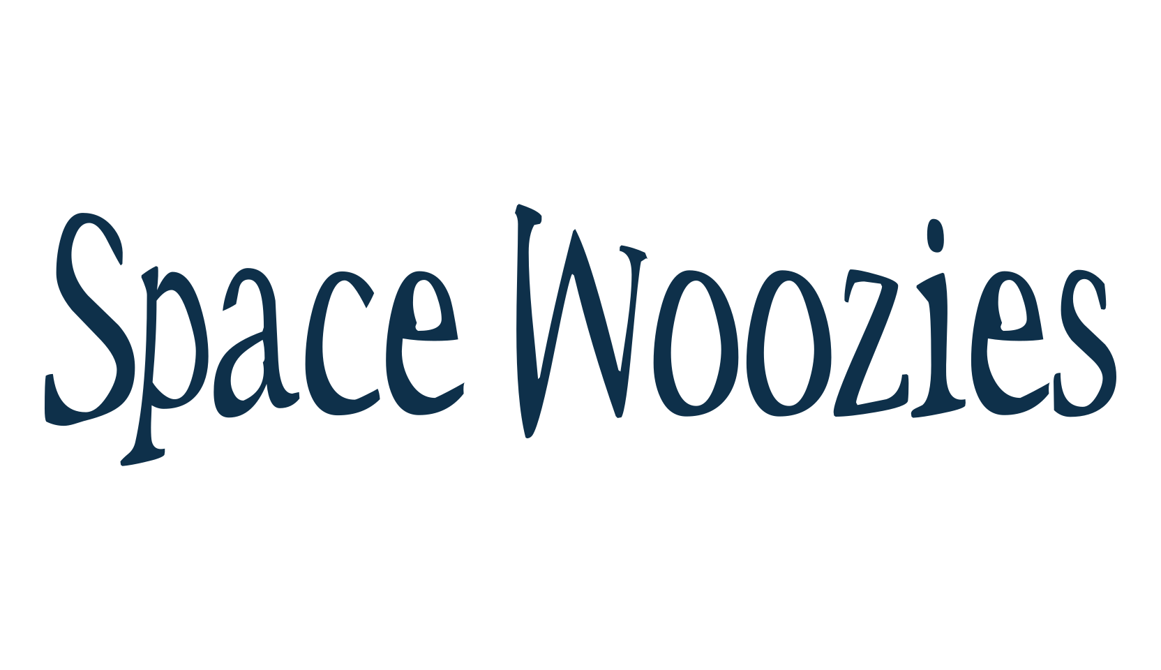 Space Woozies, fancy cartoon decorative font preview