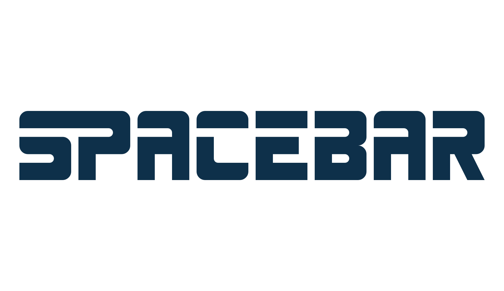 Spacebar, techno sci-fi font preview