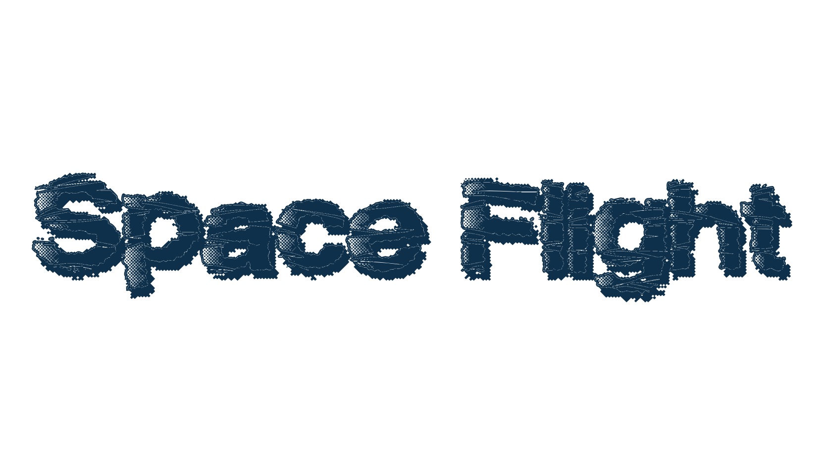 Space Flight, destroy font preview