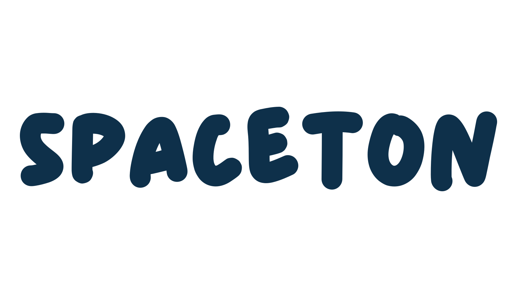 Spaceton, cartoon font preview