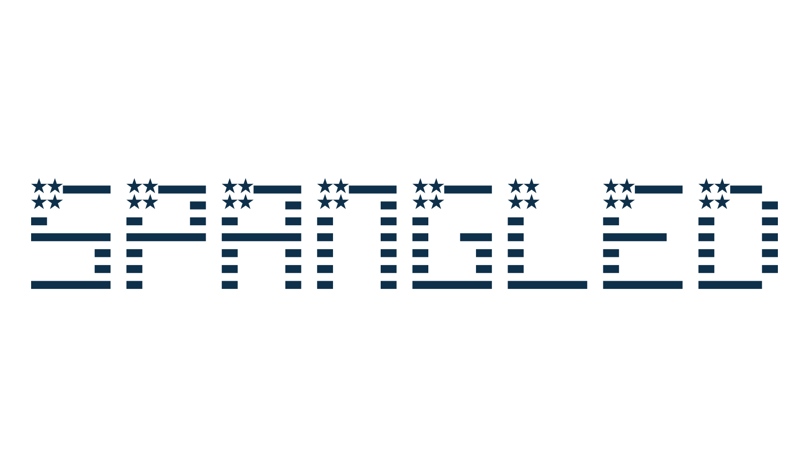 Spangled, decorative font preview