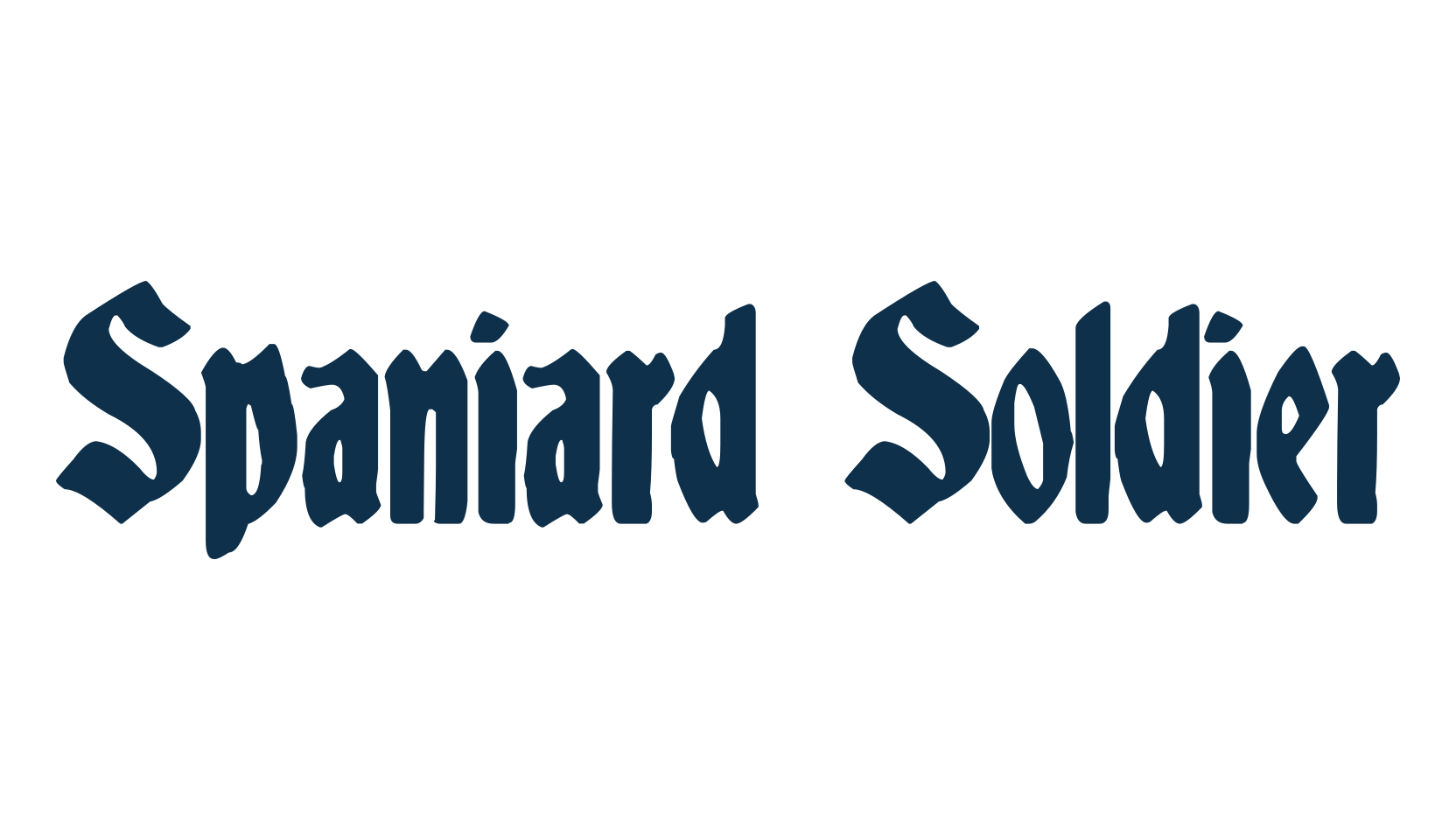 Spaniard Soldier, modern font preview
