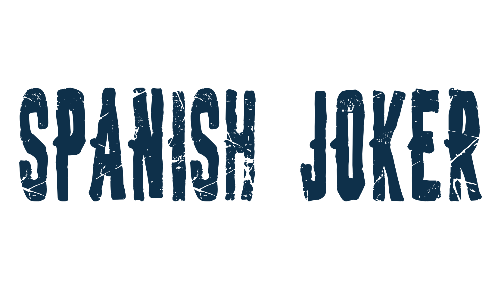 Spanish Joker, destroy font preview