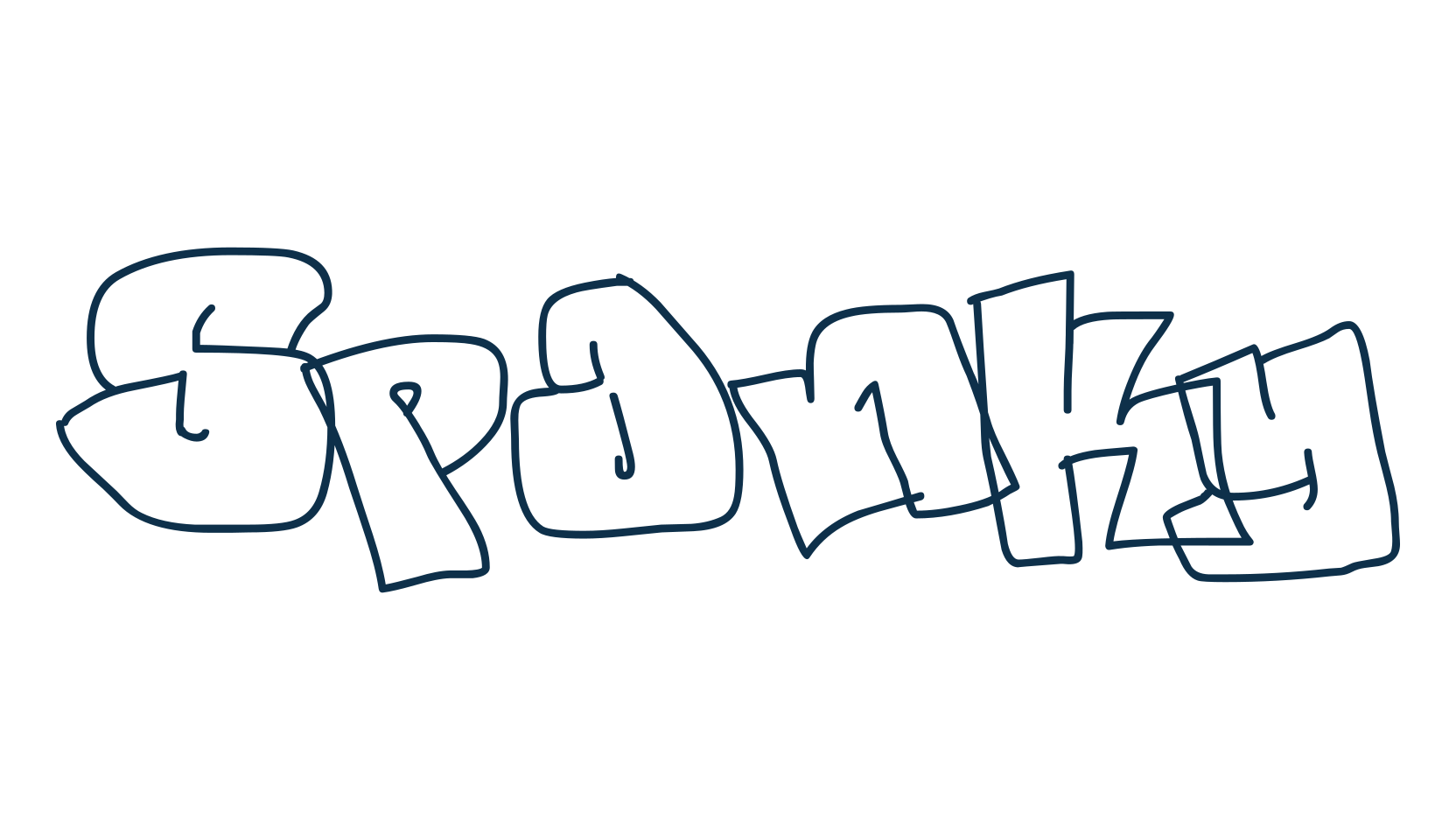 Spanky, script graffiti fancy decorative calligraphy font preview