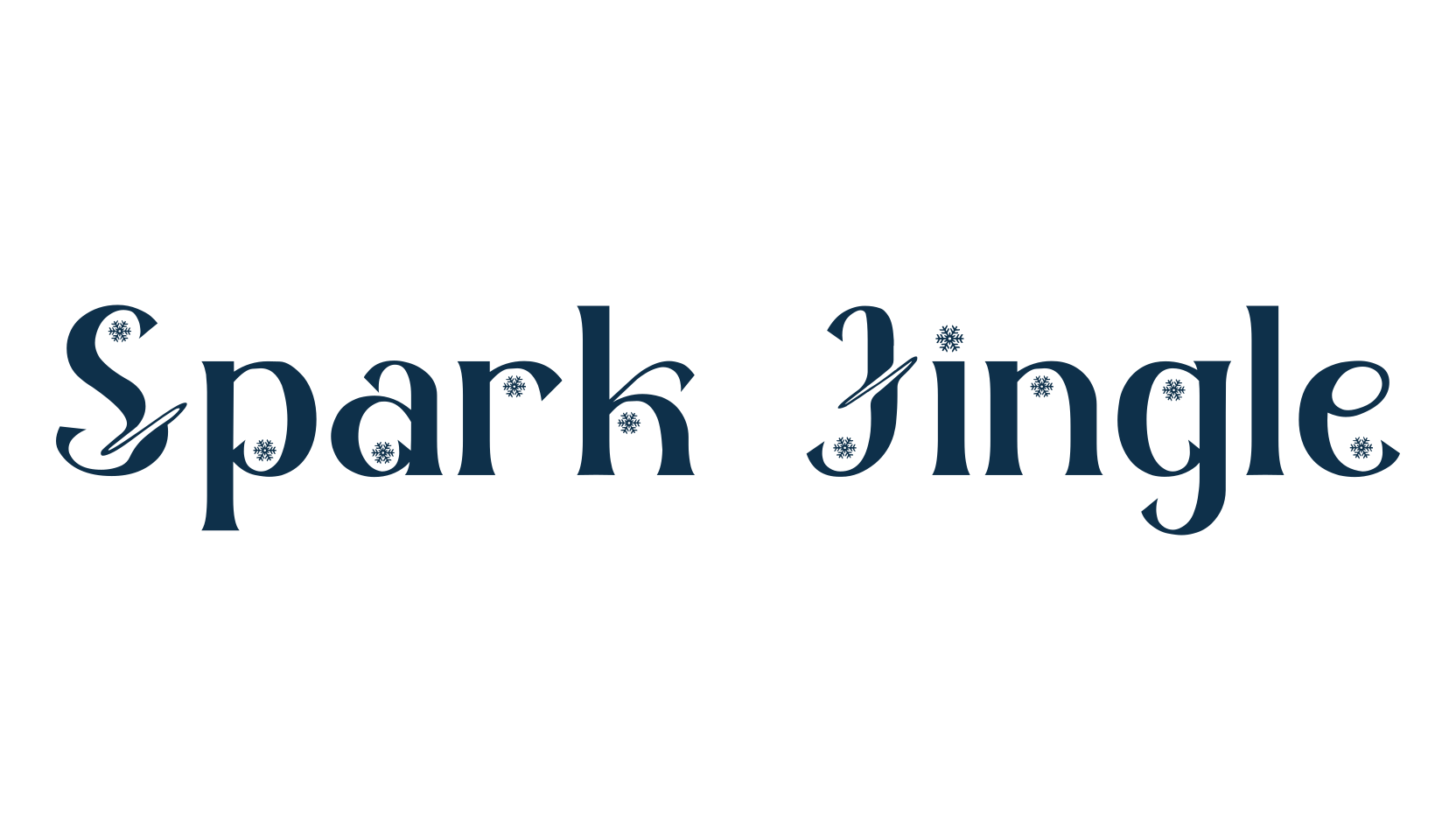 Spark Jingle, fancy decorative font preview