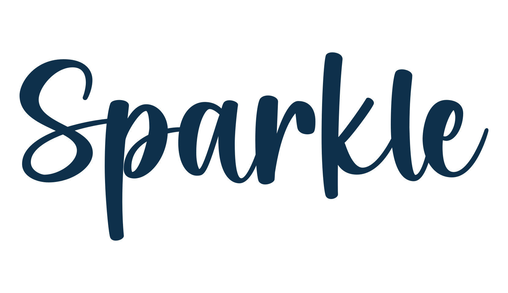Sparkle (sparkle-3), calligraphy font preview