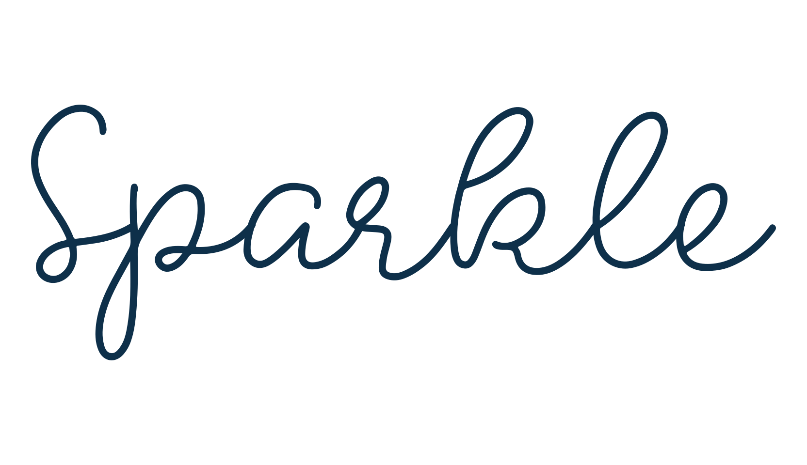 Sparkle (sparkle), handwriting font preview