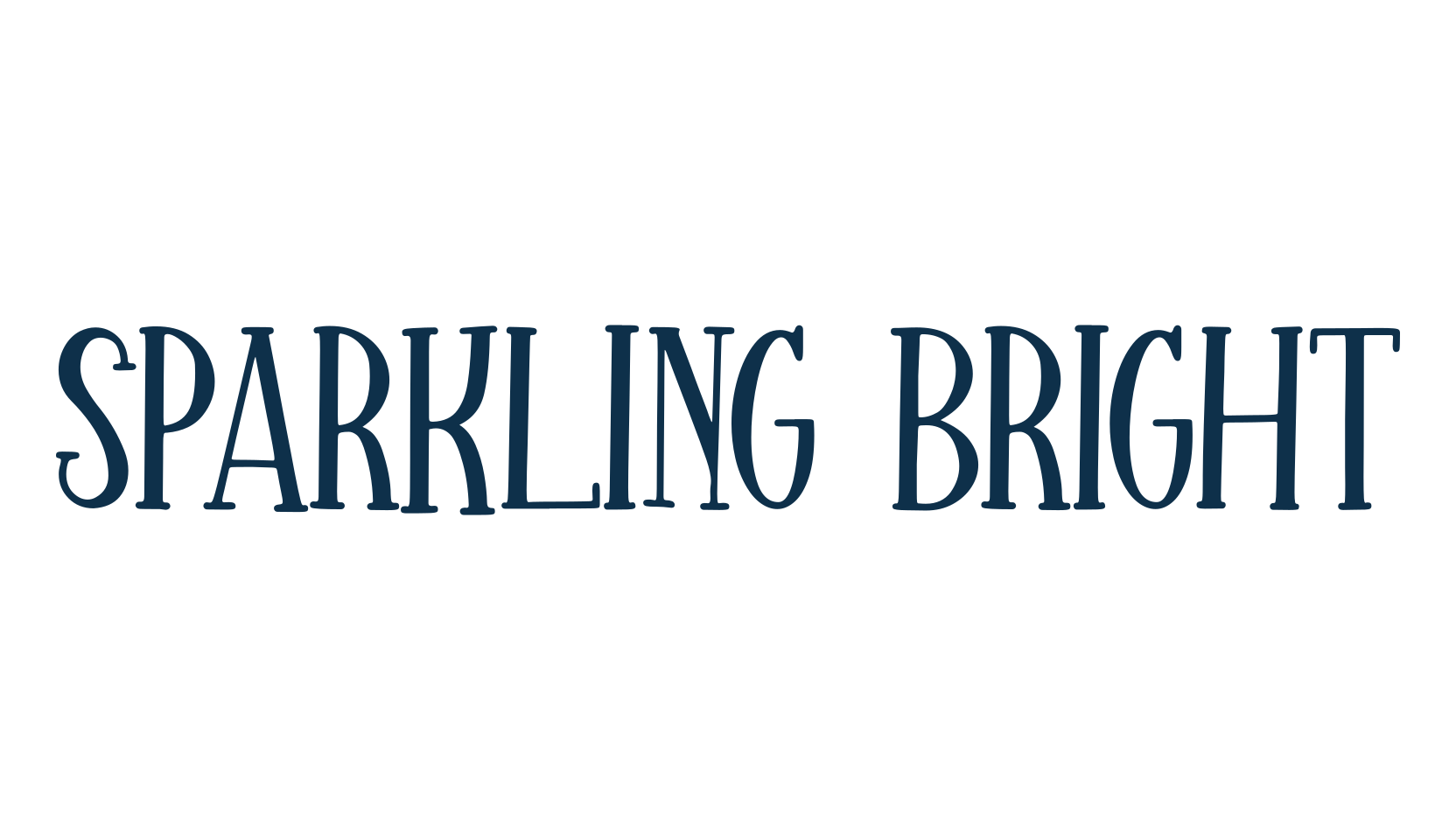 Sparkling Bright, fancy various decorative font preview