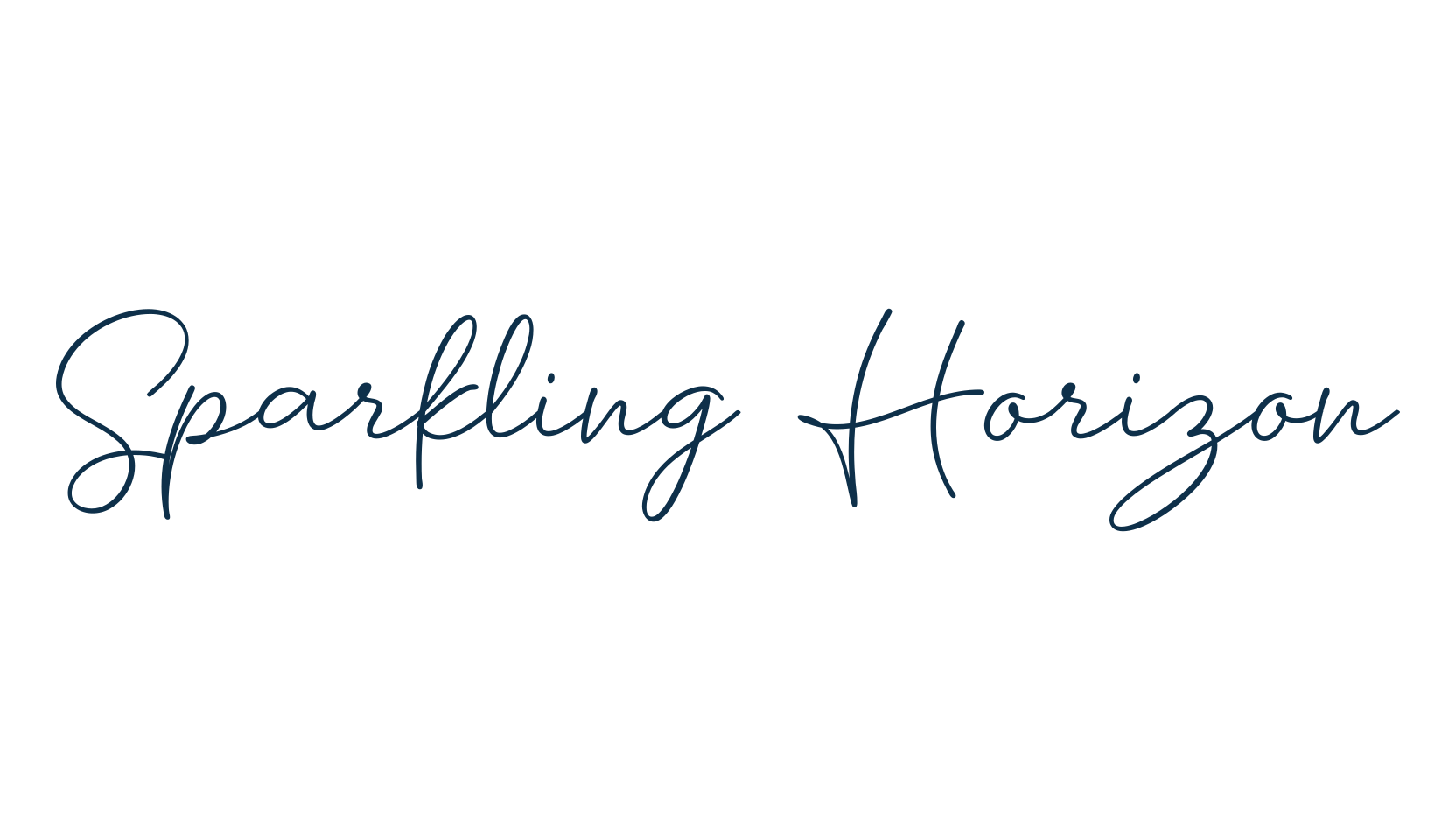 Sparkling Horizon, script handwritten fancy decorative calligraphy font preview