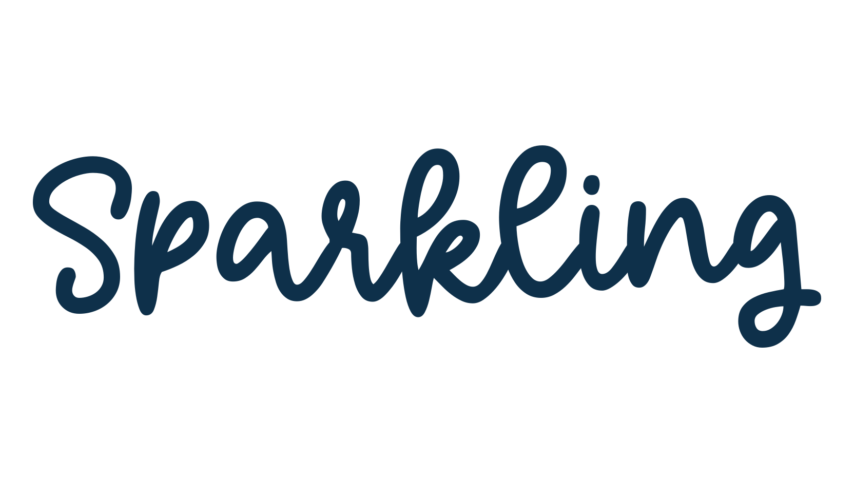 Sparkling (sparkling), script handwritten fancy decorative calligraphy font preview