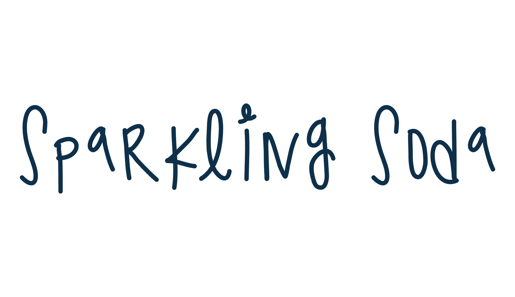 Sparkling Soda, handwriting font preview