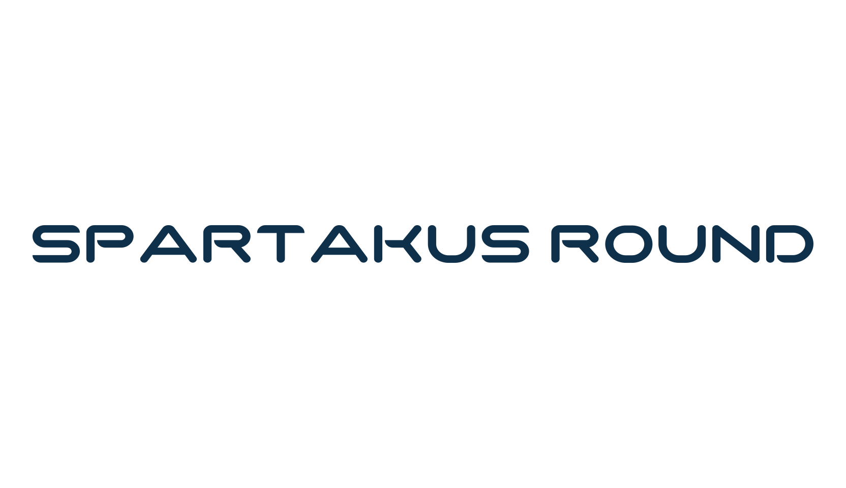 SparTakus Round, techno sci-fi font preview