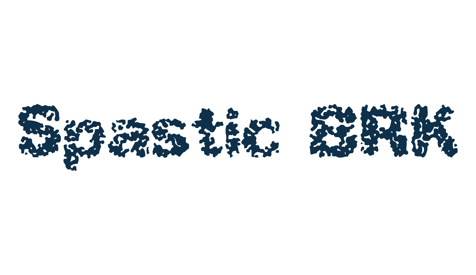 Spastic BRK, various font preview
