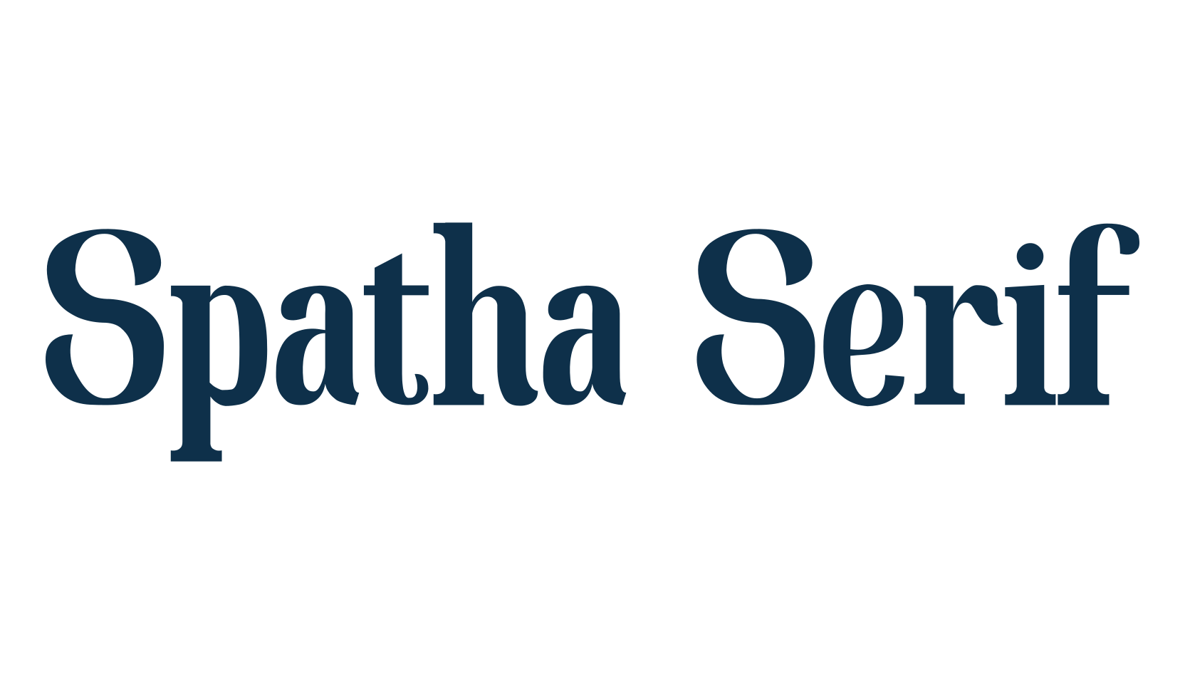 Spatha Serif, basic serif font preview