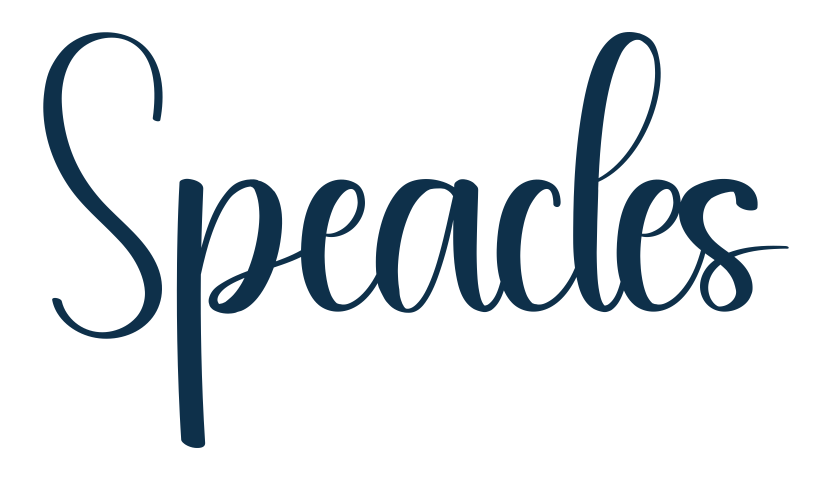 Speacles, fancy decorative font preview