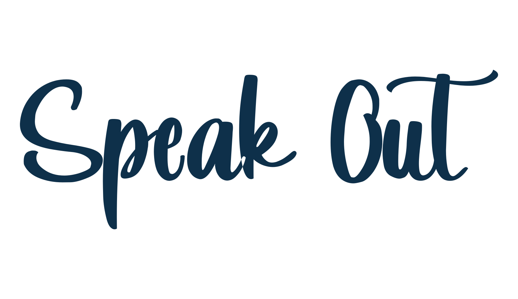Speak Out, fancy decorative font preview