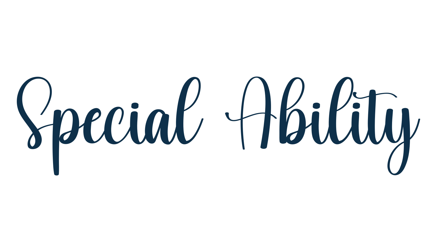 Special Ability, calligraphy font preview