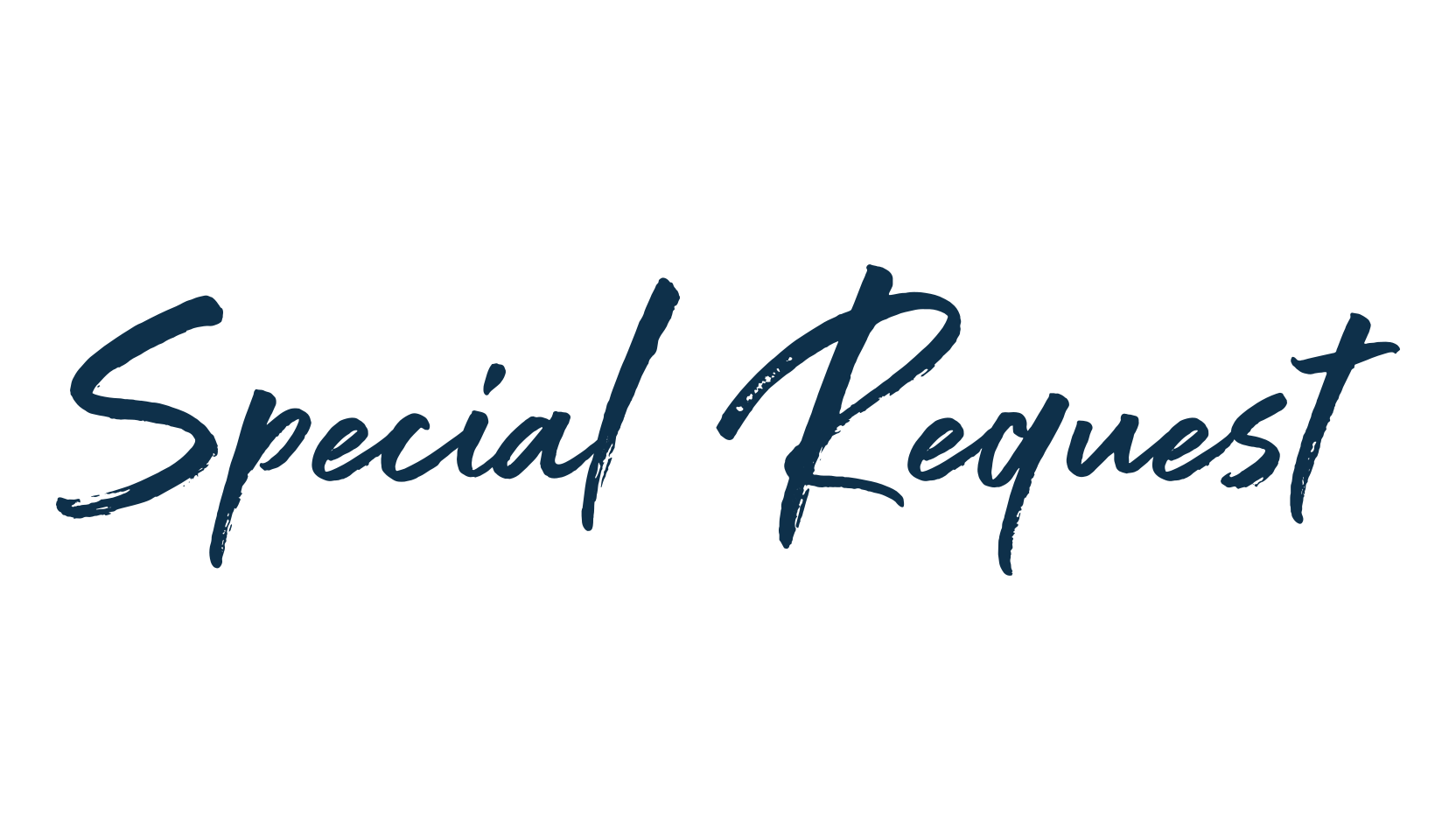 Special Request, brush font preview