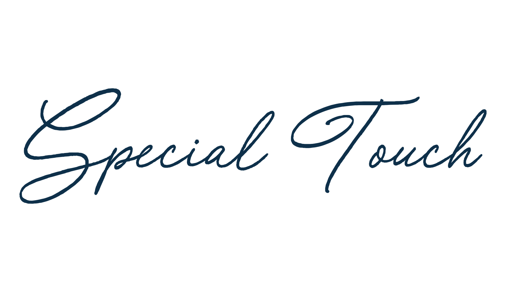 Special Touch, handwriting font preview