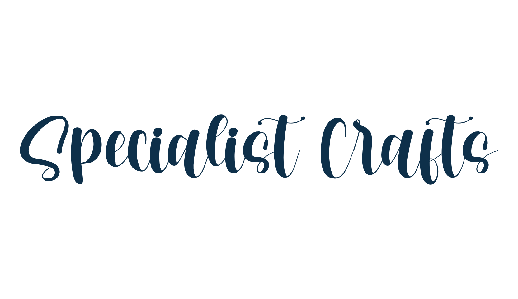 Specialist Crafts, script calligraphy fancy decorative font preview