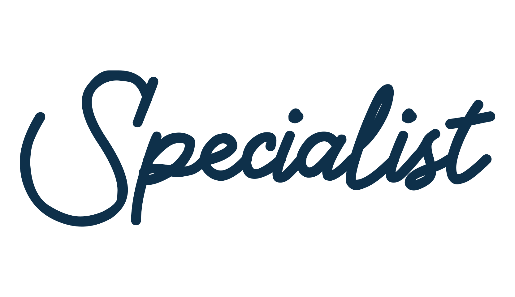 Specialist, script handwritten fancy decorative calligraphy font preview