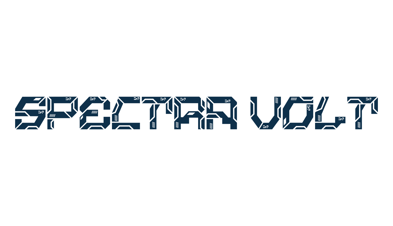 Spectra Volt, techno sci-fi font preview