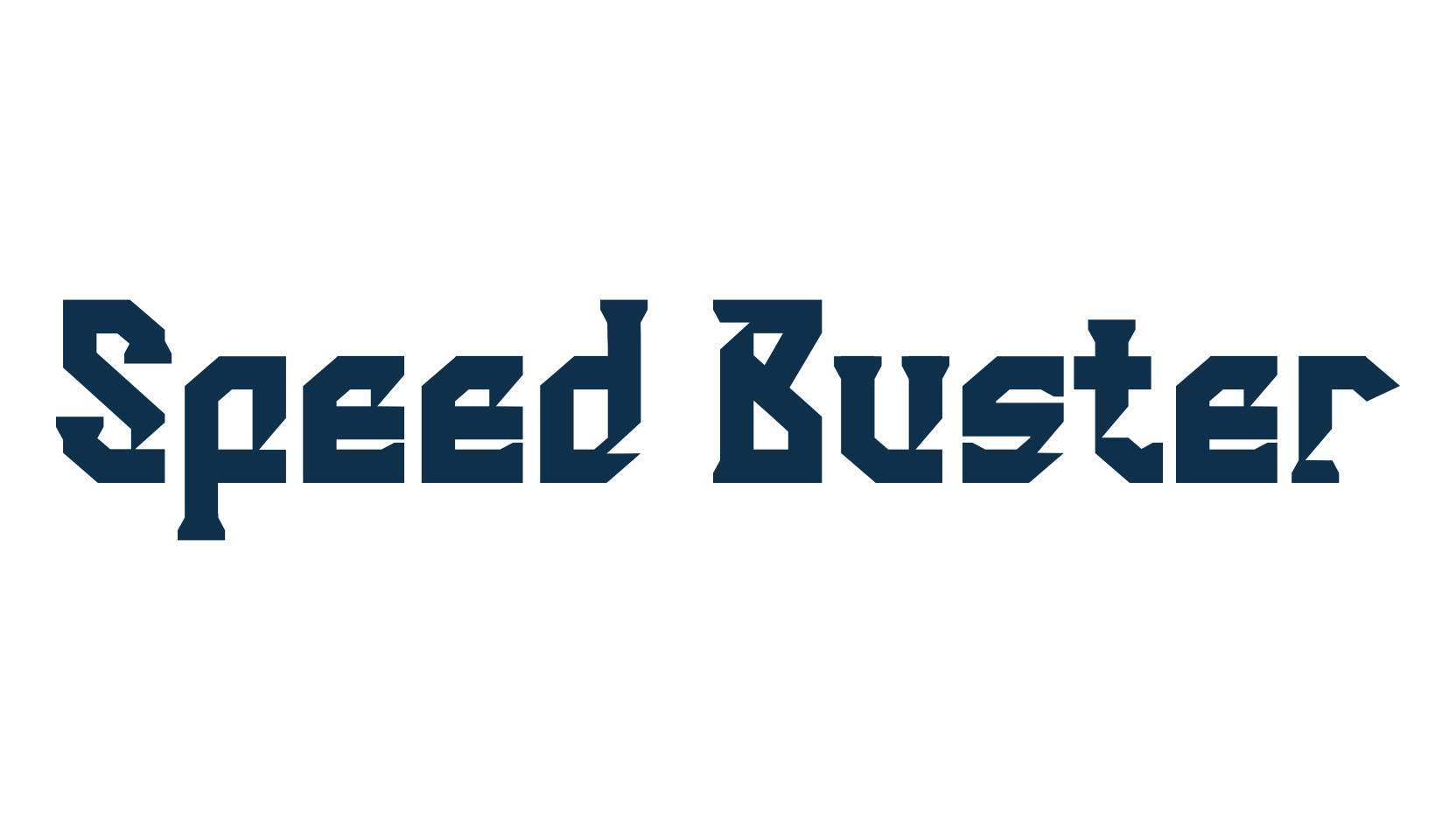 Speed Buster, various font preview