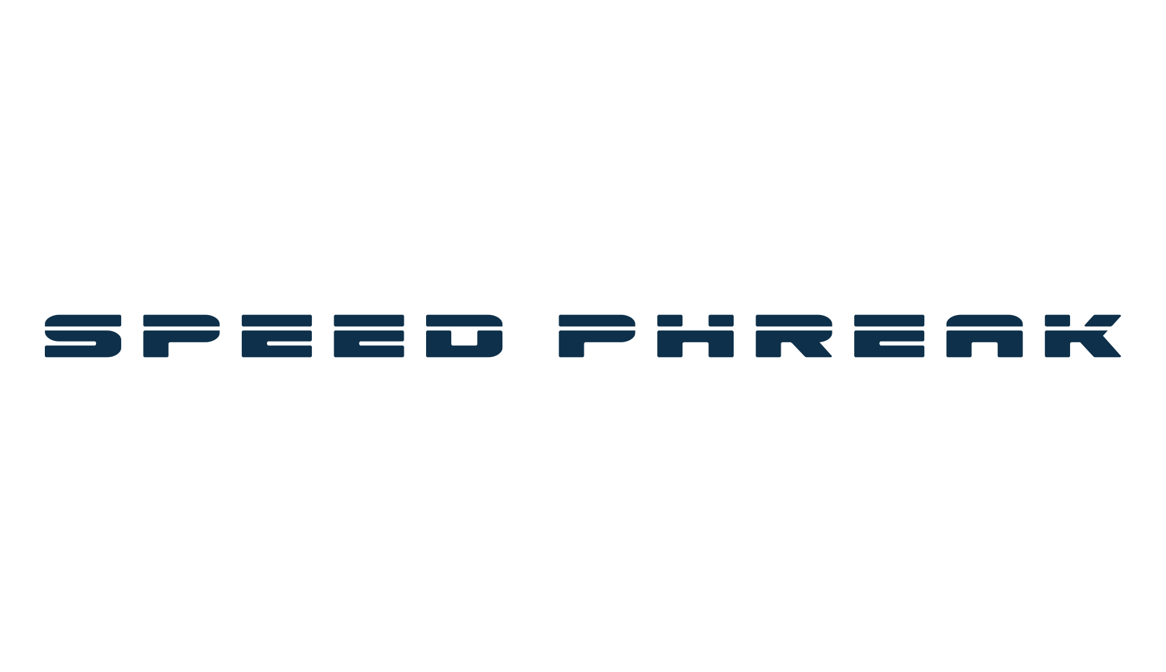 Speed Phreak, techno sci-fi font preview