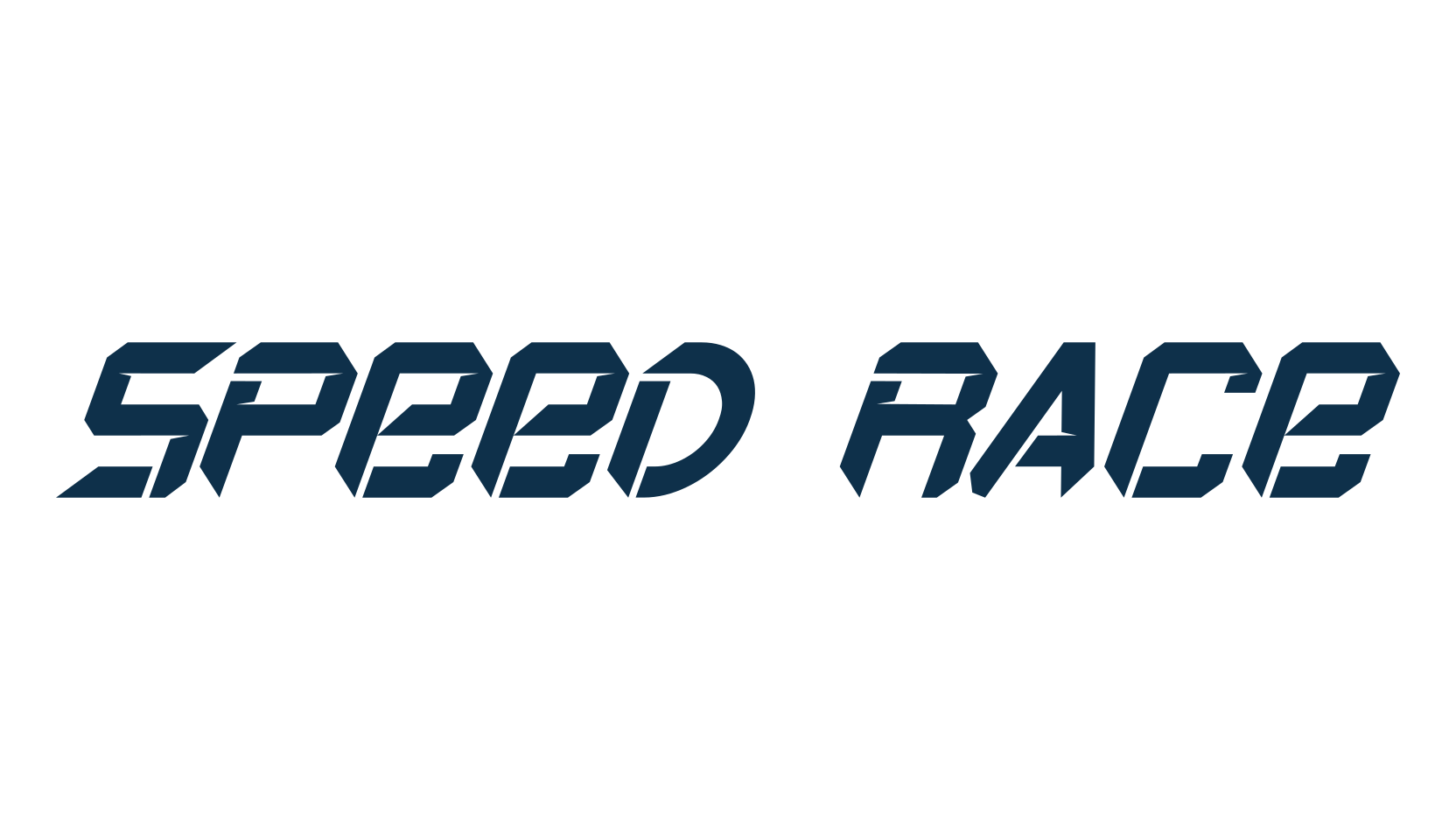 Speed Race, various font preview