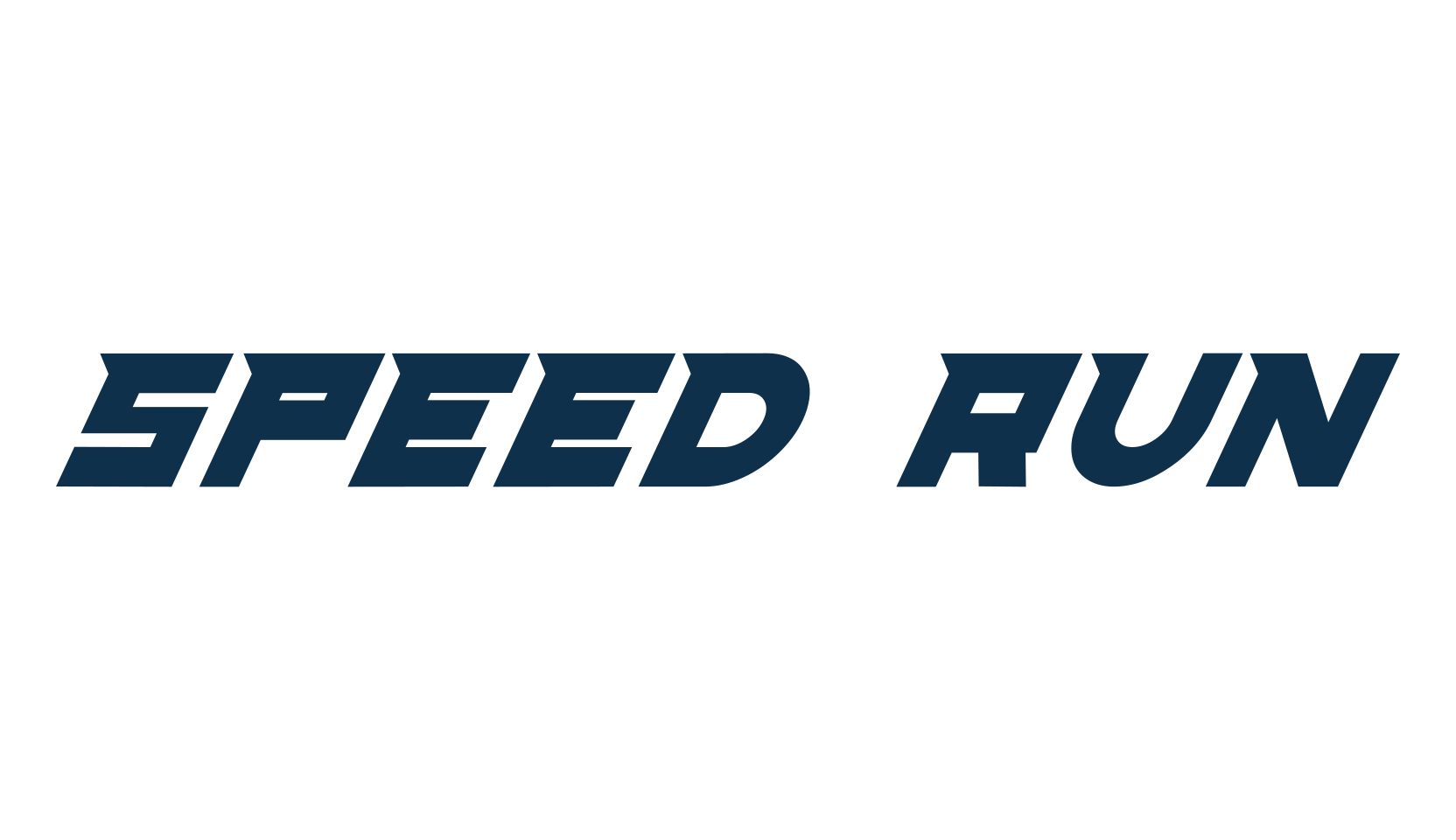 Speed Run, various font preview