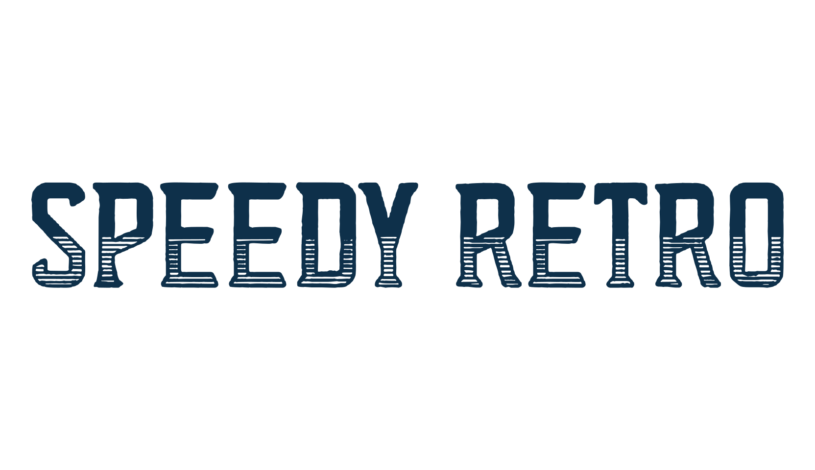 Speedy Retro, retro font preview