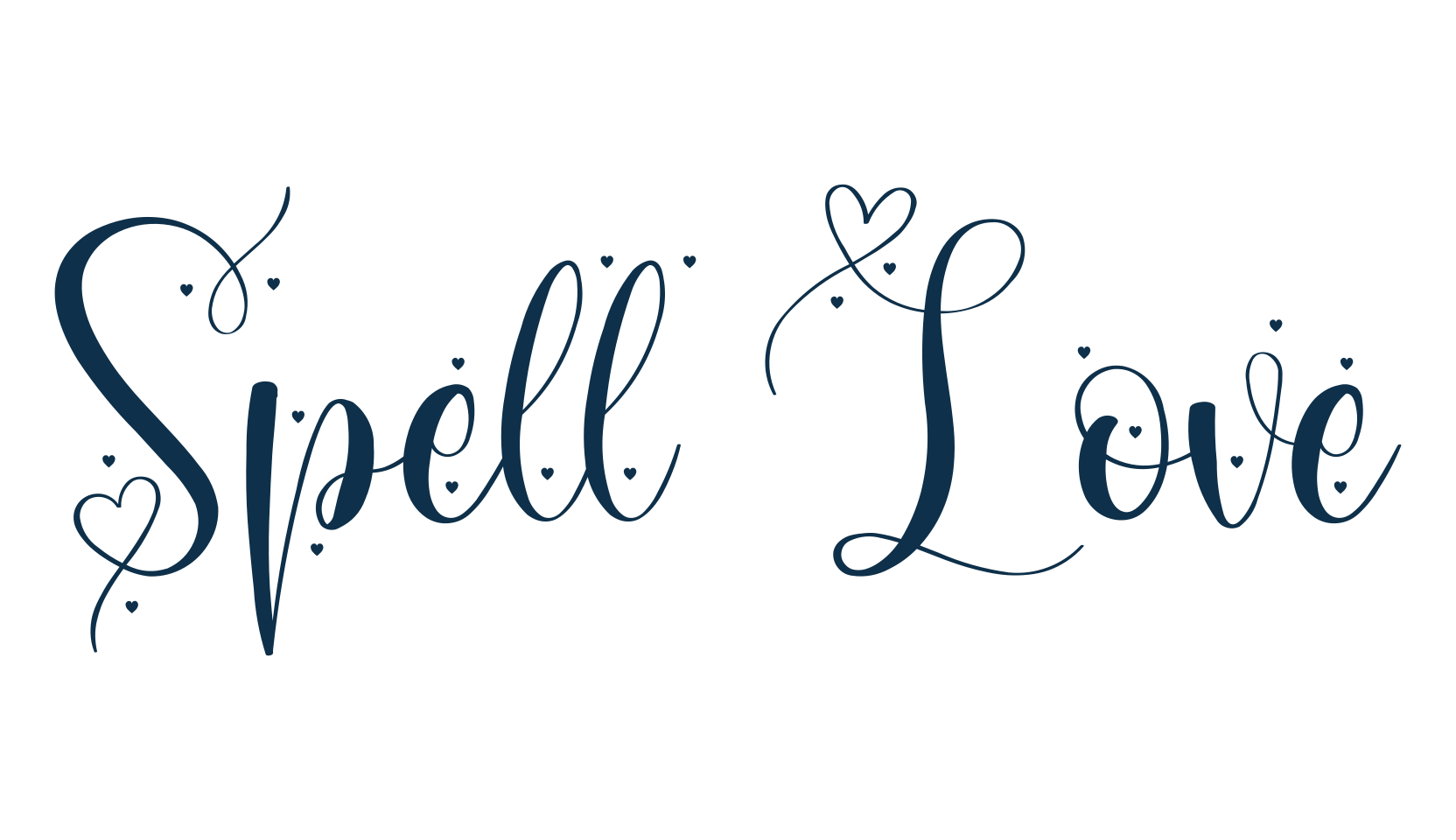 Spell Love, display market font preview