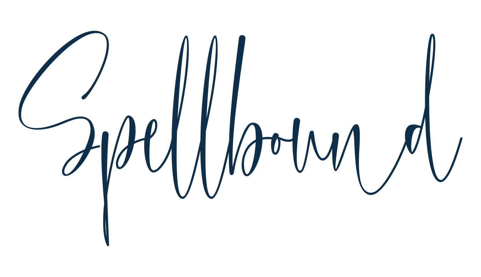 Spellbound, script handwritten fancy decorative calligraphy font preview