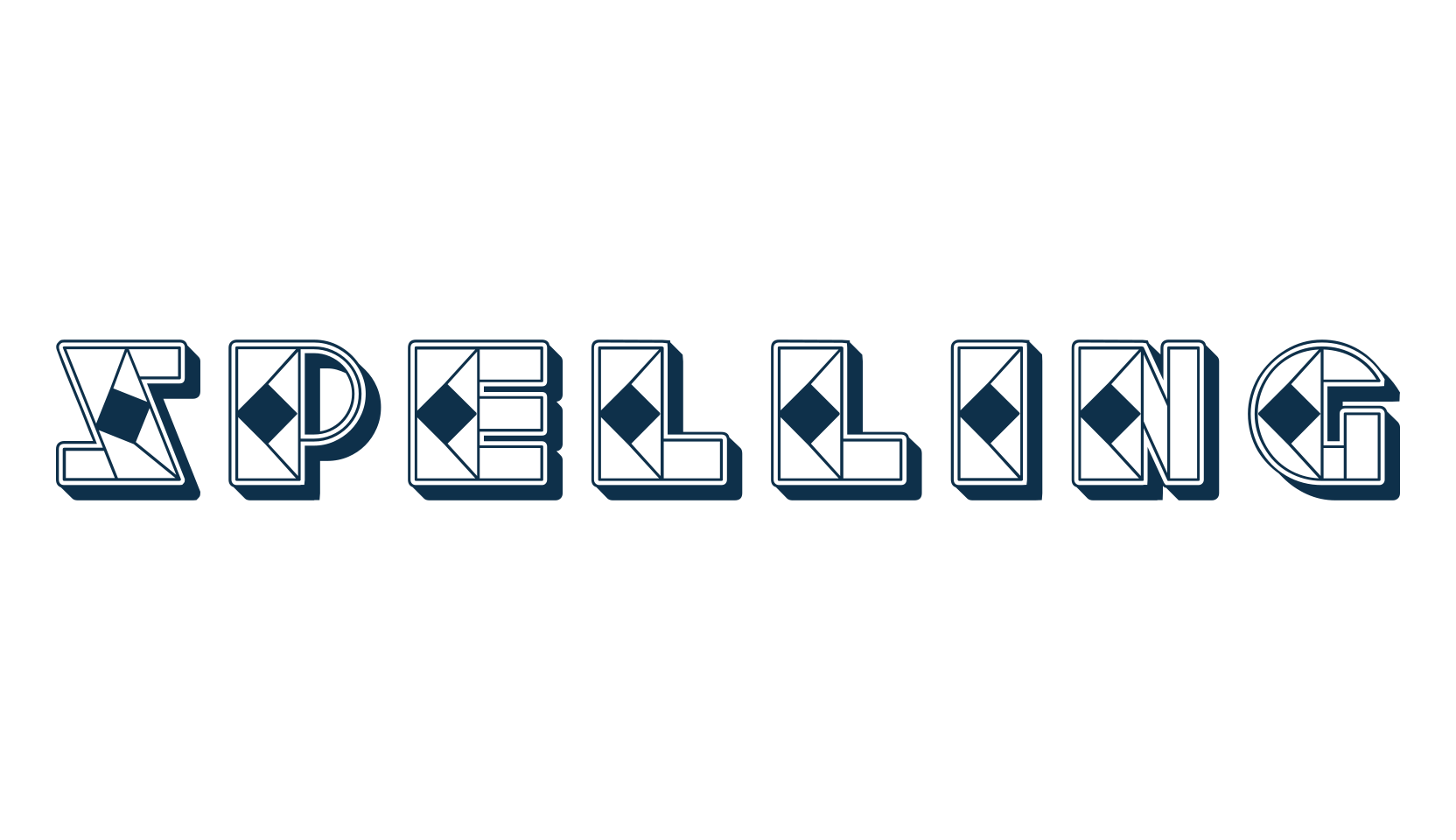Spelling, decorative font preview