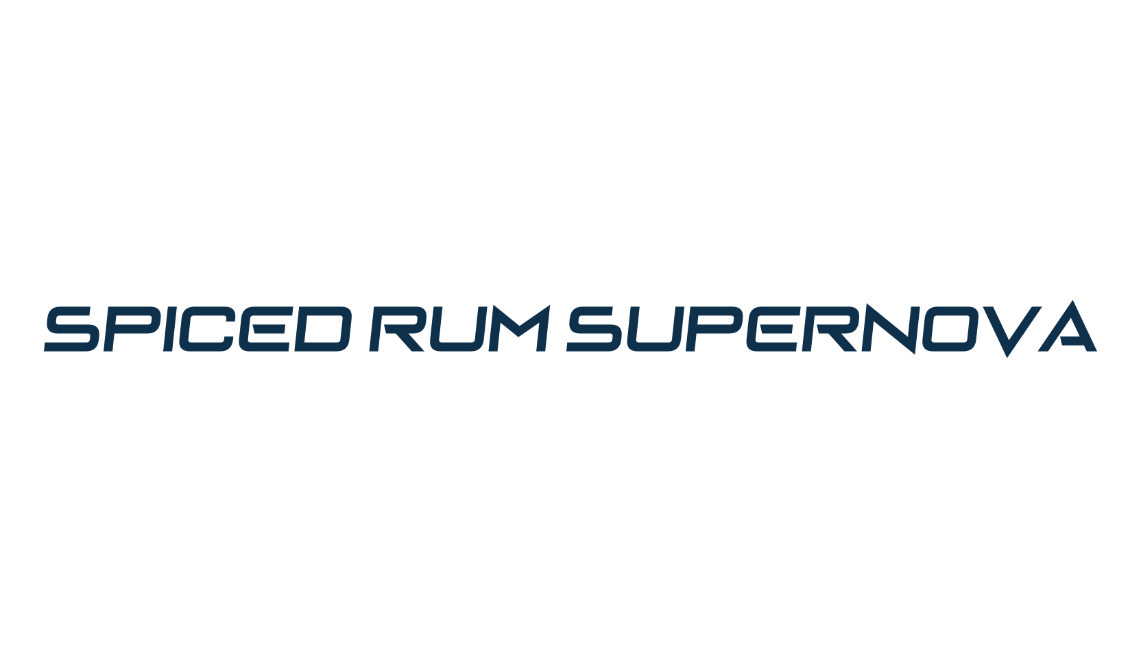Spiced Rum Supernova, fancy various techno sci-fi font preview