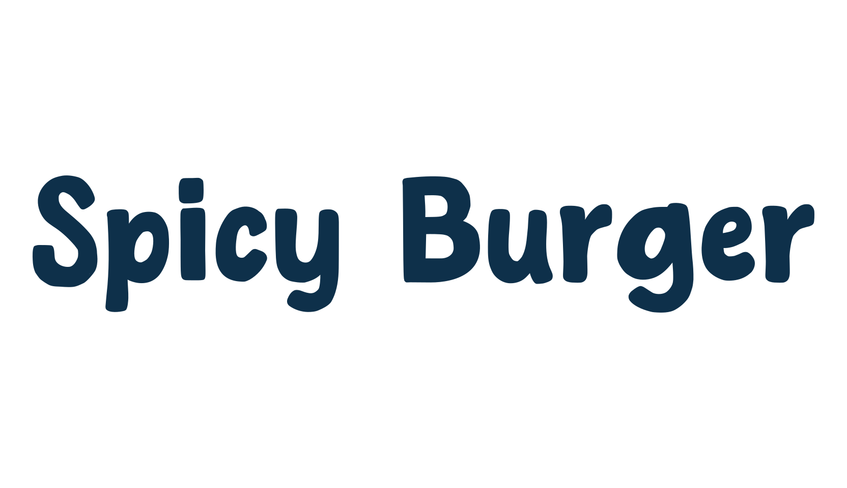 Spicy Burger, fancy cartoon decorative font preview