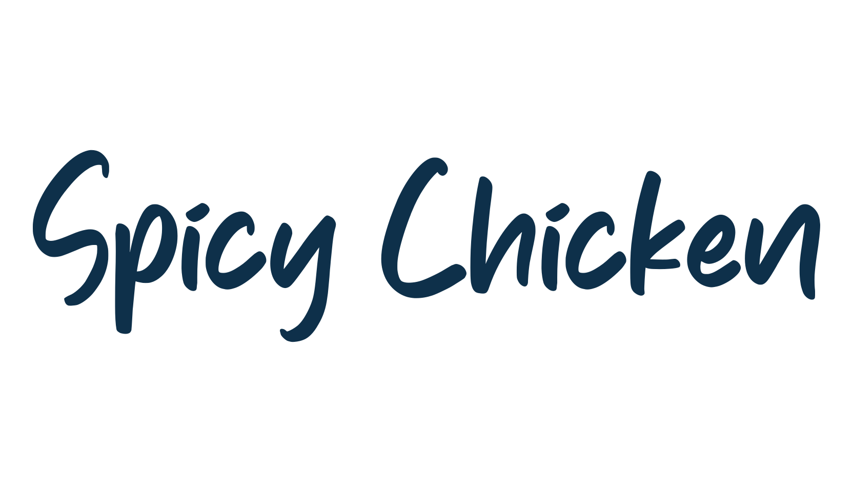 Spicy Chicken, handwriting font preview