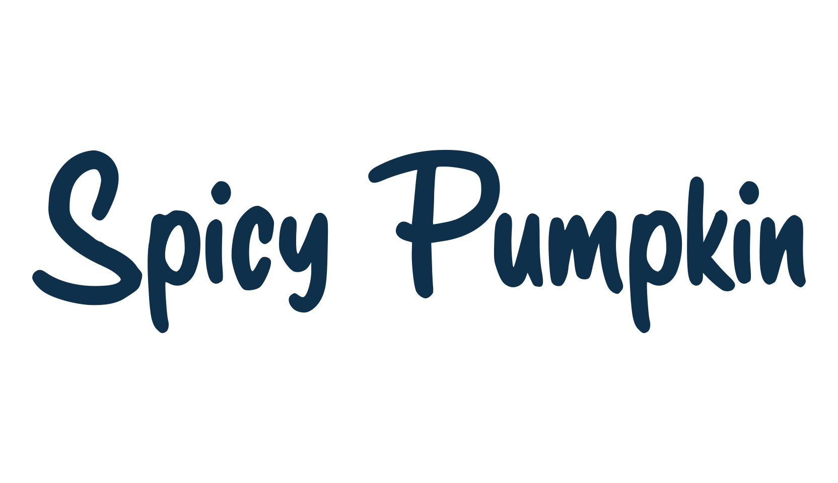 Spicy Pumpkin, cartoon font preview