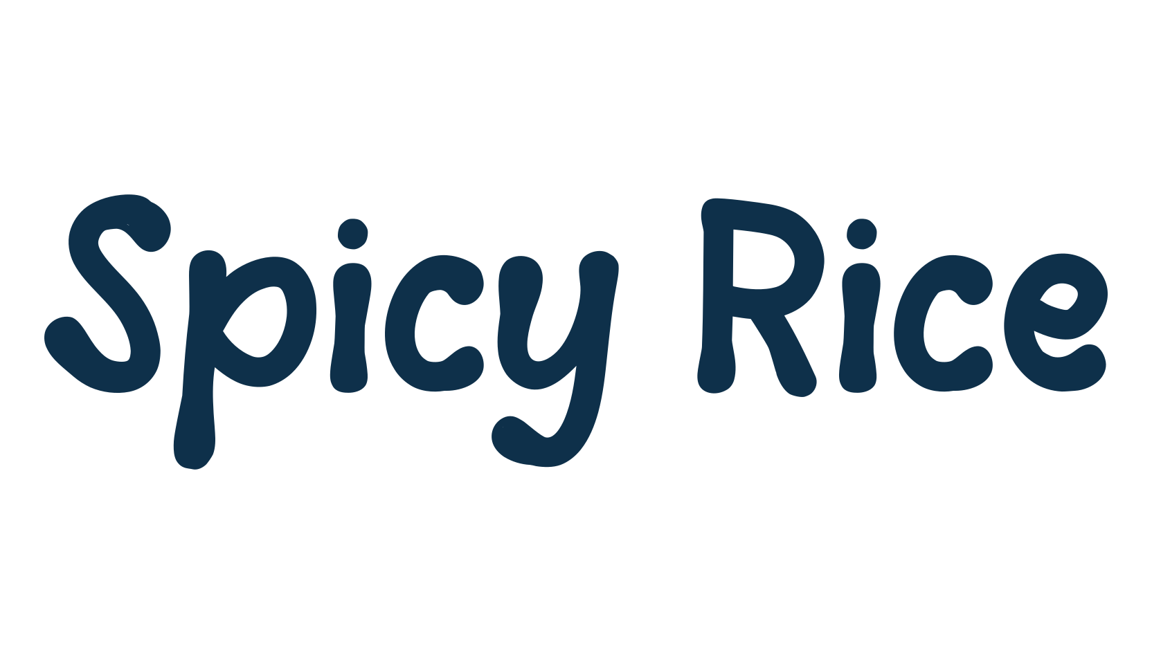 Spicy Rice, cartoon font preview