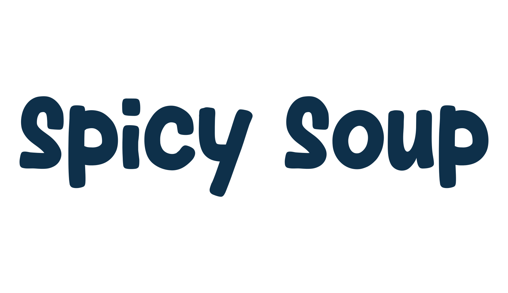 Spicy Soup, cartoon font preview