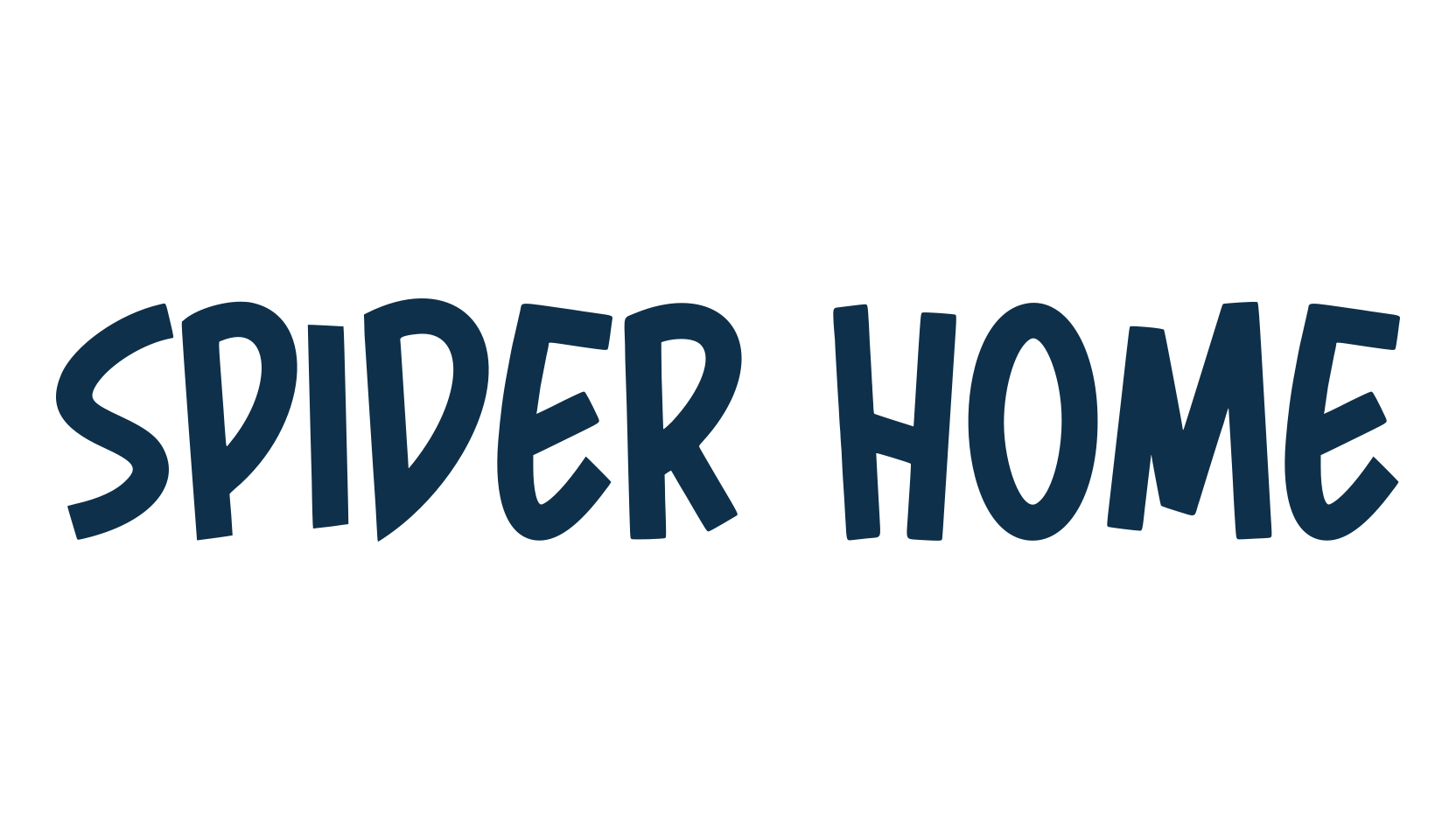 Spider Home, cartoon font preview