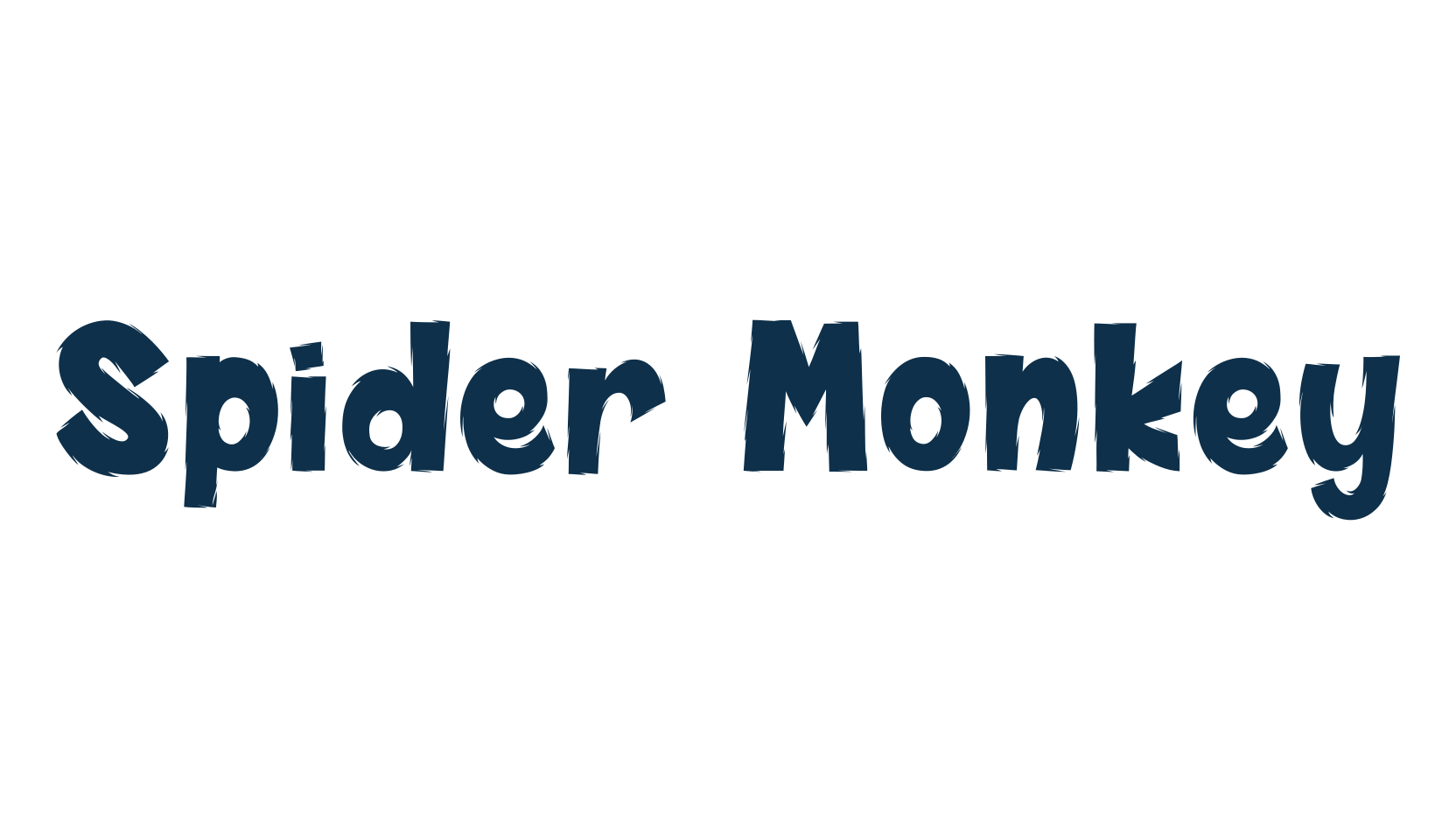 Spider Monkey, cartoon font preview