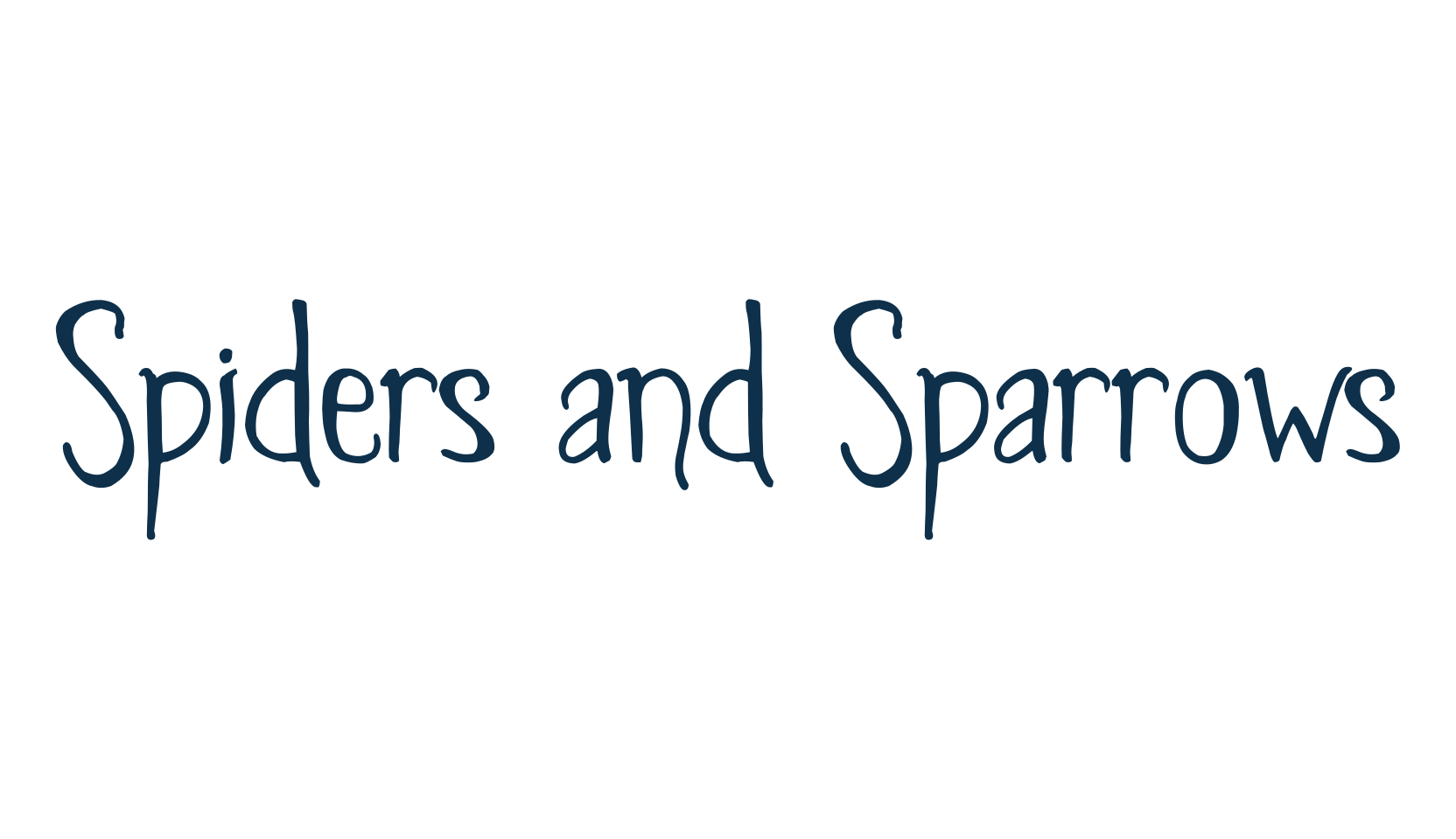 Spiders and Sparrows, various font preview