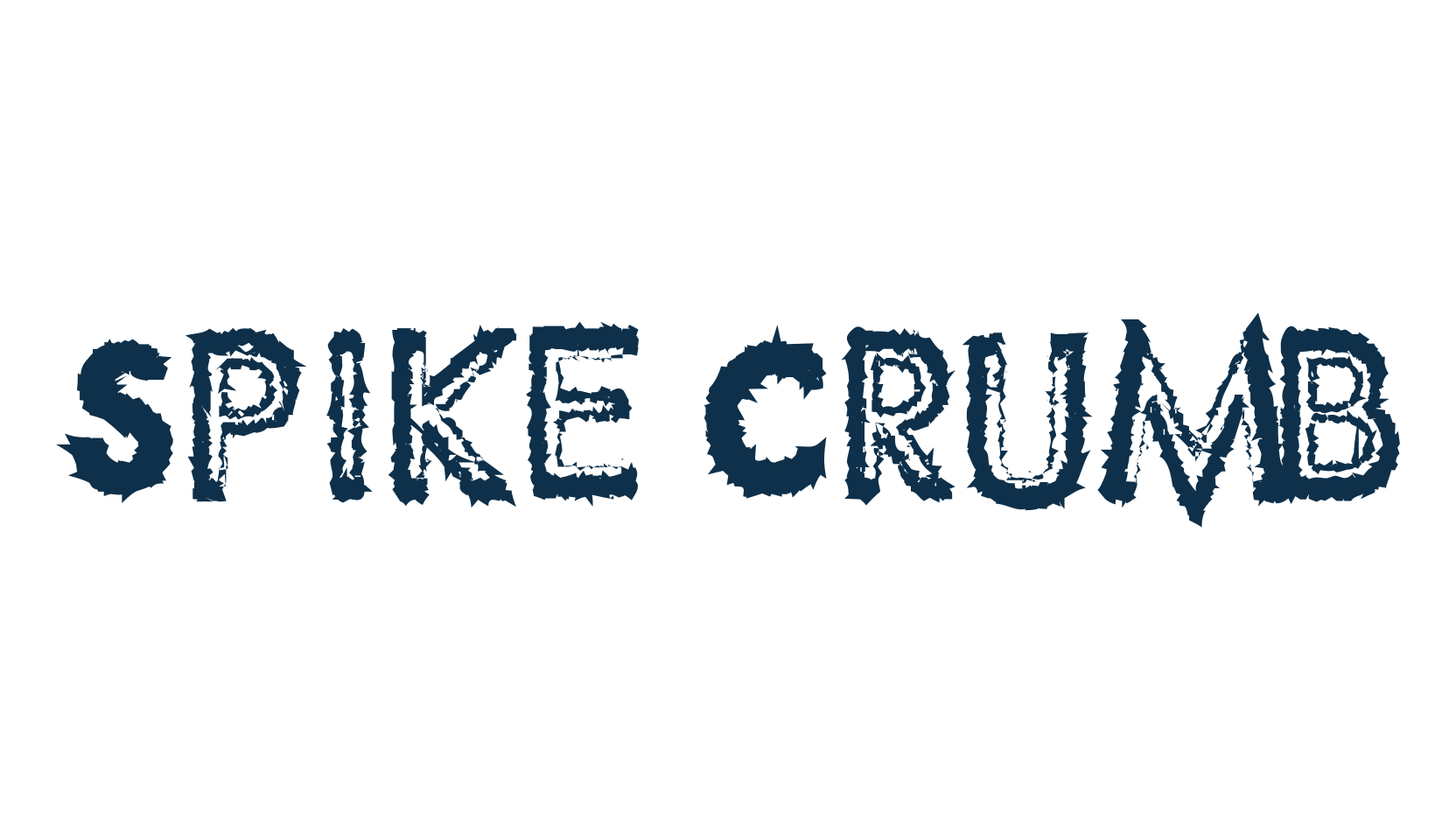 Spike Crumb, destroy font preview