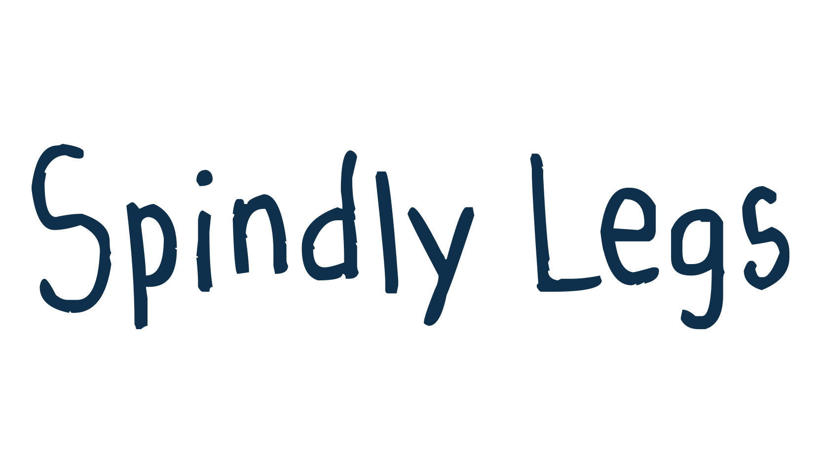 Spindly Legs, script handwritten fancy decorative calligraphy font preview