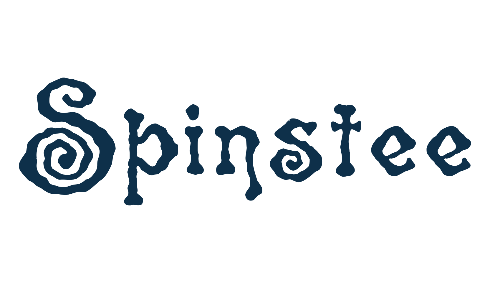 Spinstee, fancy curly decorative font preview