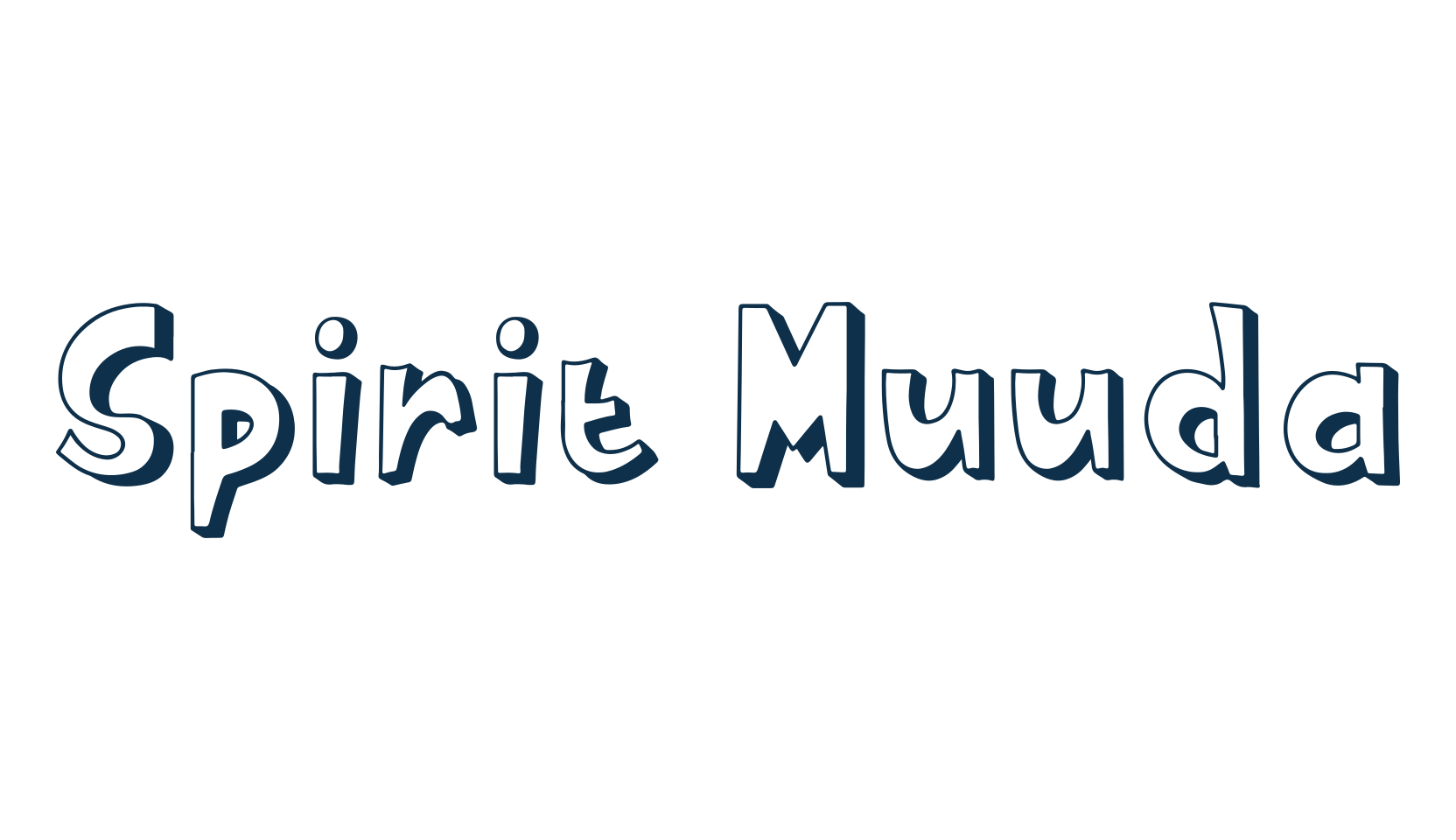 Spirit Muuda, fancy cartoon decorative font preview